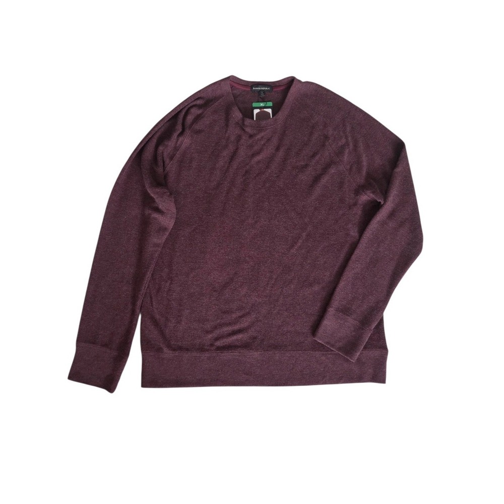 Banana Republic Men's Crewneck Lightweight Sweater Red‎ Burgundy Size XL NWT
